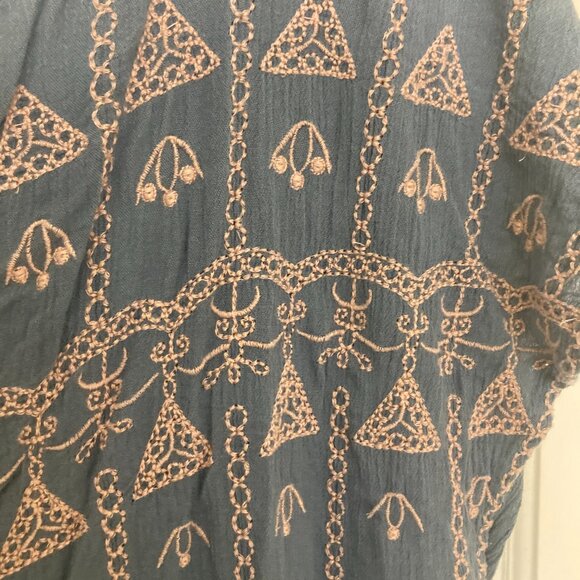 Oversized Embroidered Natural Life Tunic Dress - Picture 6 of 6